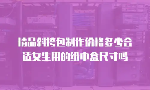 精品斜挎包制作价格多少合适女生用的纸巾盒尺寸吗