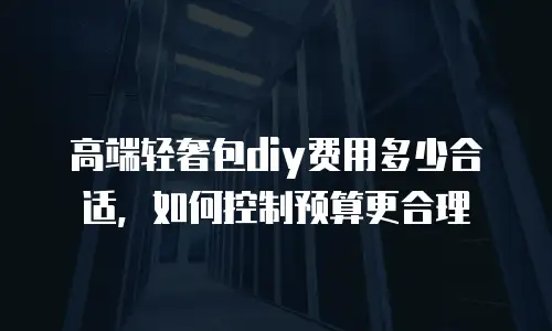 高端轻奢包diy费用多少合适，如何控制预算更合理