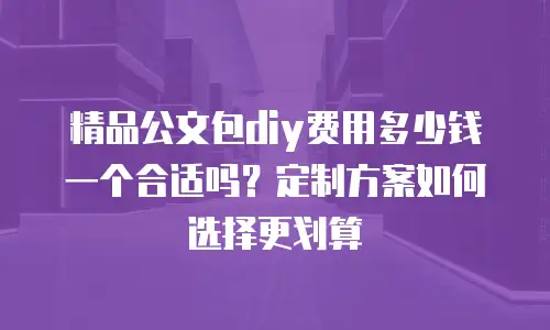 精品公文包diy费用多少钱一个合适吗？定制方案如何选择更划算