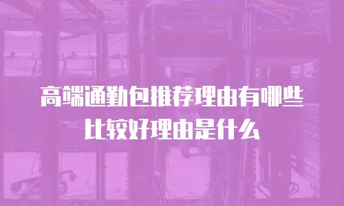高端通勤包推荐理由有哪些比较好理由是什么