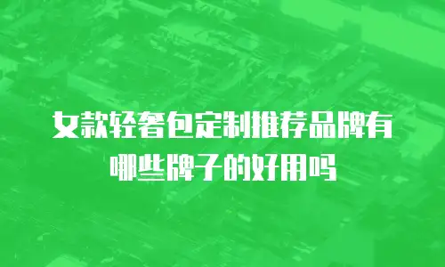 女款轻奢包定制推荐品牌有哪些牌子的好用吗