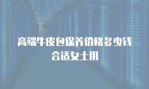 高端牛皮包保养价格多少钱合适女士用