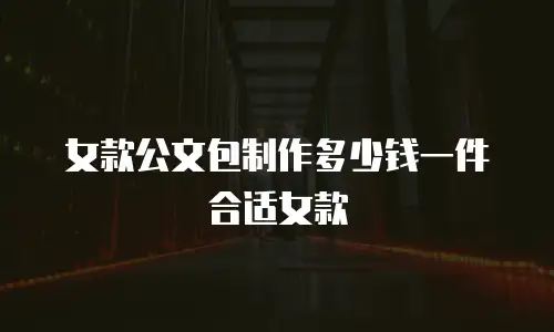 女款公文包制作多少钱一件合适女款