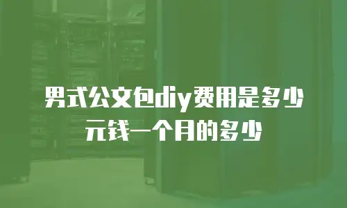 男式公文包diy费用是多少元钱一个月的多少