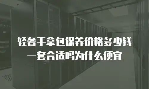 轻奢手拿包保养价格多少钱一套合适吗为什么便宜