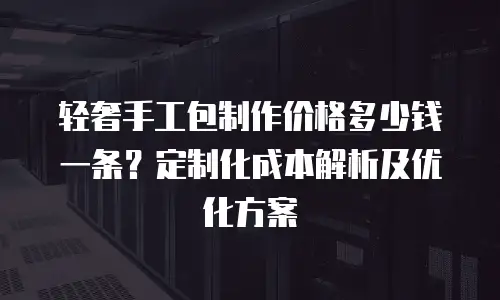 轻奢手工包制作价格多少钱一条？定制化成本解析及优化方案