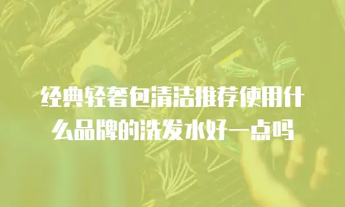 经典轻奢包清洁推荐使用什么品牌的洗发水好一点吗