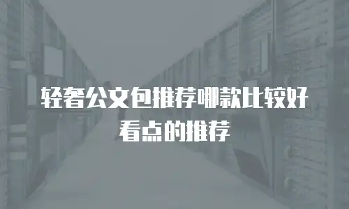 轻奢公文包推荐哪款比较好看点的推荐