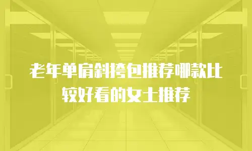 老年单肩斜挎包推荐哪款比较好看的女士推荐