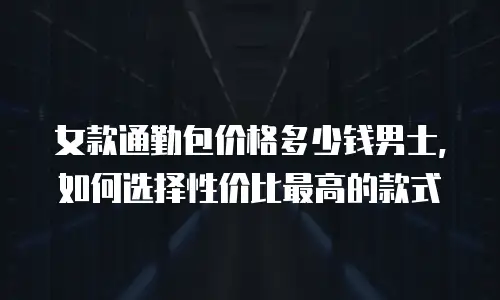 女款通勤包价格多少钱男士，如何选择性价比最高的款式