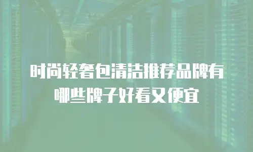 时尚轻奢包清洁推荐品牌有哪些牌子好看又便宜
