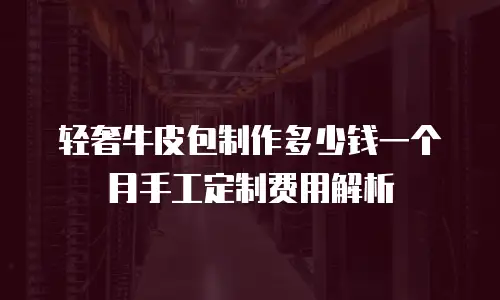 轻奢牛皮包制作多少钱一个月手工定制费用解析