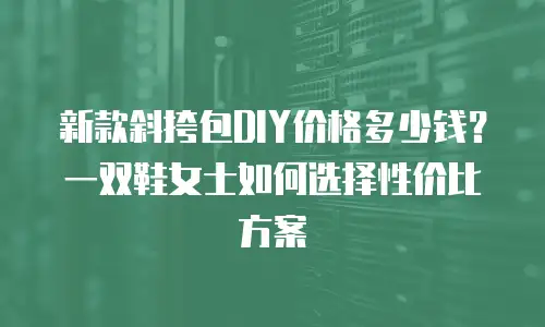 新款斜挎包DIY价格多少钱？一双鞋女士如何选择性价比方案