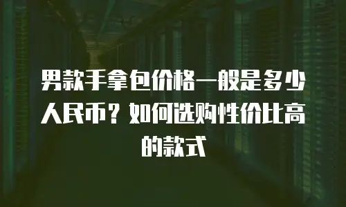 男款手拿包价格一般是多少人民币？如何选购性价比高的款式