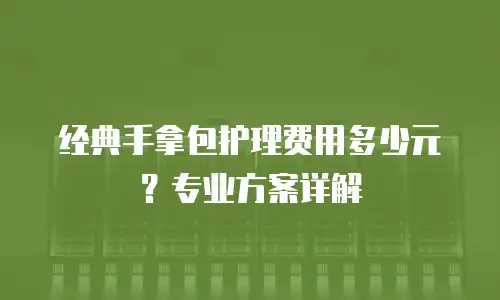 经典手拿包护理费用多少元？专业方案详解