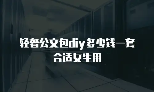 轻奢公文包diy多少钱一套合适女生用