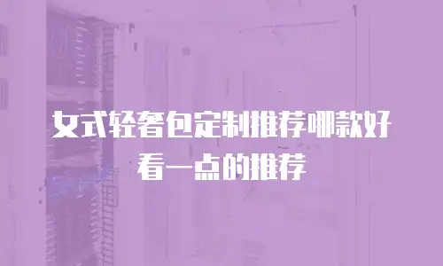 女式轻奢包定制推荐哪款好看一点的推荐