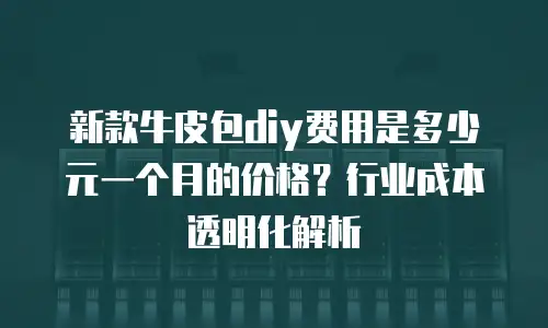 新款牛皮包diy费用是多少元一个月的价格？行业成本透明化解析