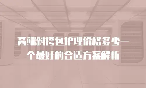 高端斜挎包护理价格多少一个最好的合适方案解析