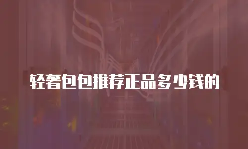 轻奢包包推荐正品多少钱的