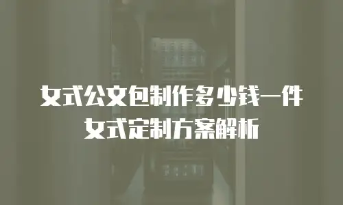 女式公文包制作多少钱一件女式定制方案解析