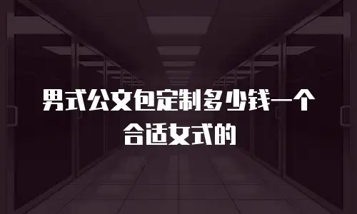 男式公文包定制多少钱一个合适女式的