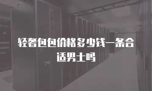 轻奢包包价格多少钱一条合适男士吗