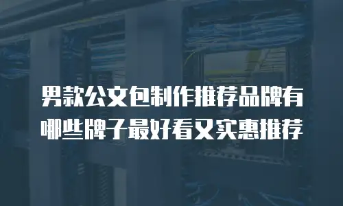 男款公文包制作推荐品牌有哪些牌子最好看又实惠推荐