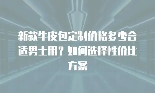 新款牛皮包定制价格多少合适男士用？如何选择性价比方案
