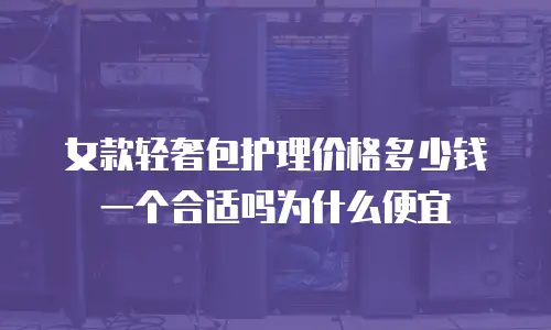 女款轻奢包护理价格多少钱一个合适吗为什么便宜
