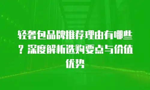 轻奢包品牌推荐理由有哪些？深度解析选购要点与价值优势