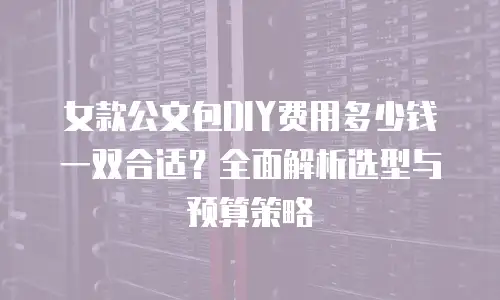 女款公文包DIY费用多少钱一双合适？全面解析选型与预算策略