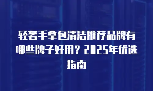 轻奢手拿包清洁推荐品牌有哪些牌子好用？2025年优选指南