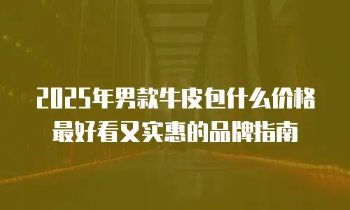 2025年男款牛皮包什么价格最好看又实惠的品牌指南