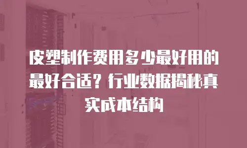 皮塑制作费用多少最好用的最好合适？行业数据揭秘真实成本结构