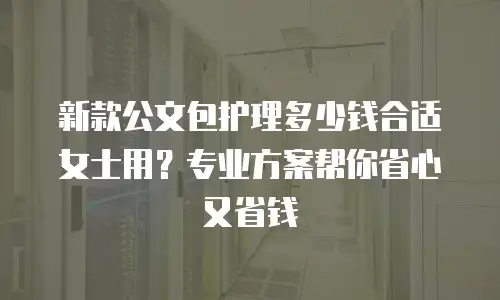 新款公文包护理多少钱合适女士用？专业方案帮你省心又省钱