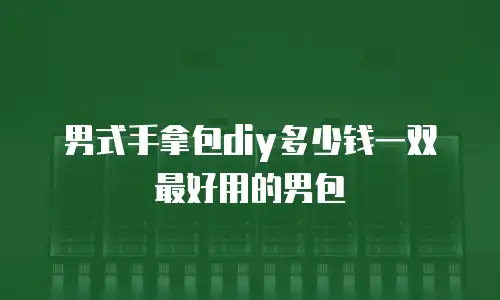 男式手拿包diy多少钱一双最好用的男包