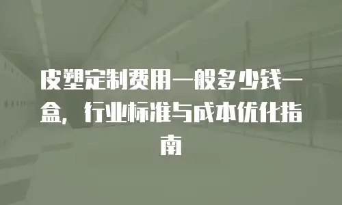 皮塑定制费用一般多少钱一盒，行业标准与成本优化指南