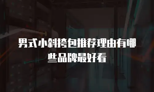 男式小斜挎包推荐理由有哪些品牌最好看