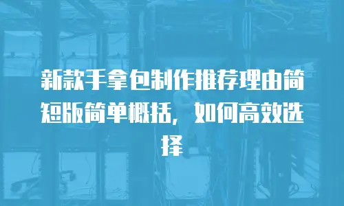 新款手拿包制作推荐理由简短版简单概括，如何高效选择