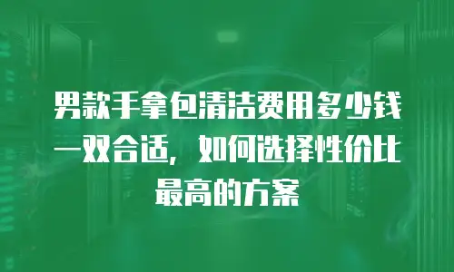 男款手拿包清洁费用多少钱一双合适，如何选择性价比最高的方案
