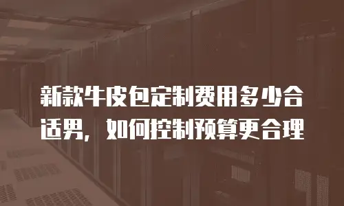 新款牛皮包定制费用多少合适男，如何控制预算更合理