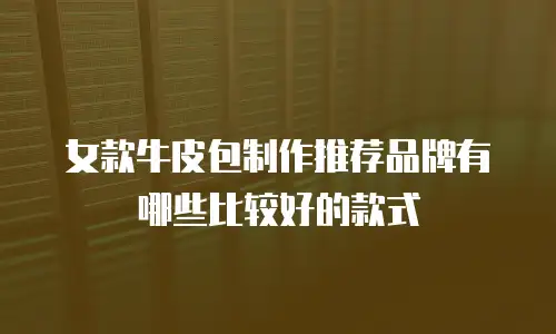 女款牛皮包制作推荐品牌有哪些比较好的款式