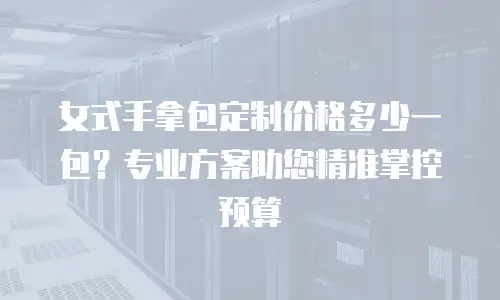 女式手拿包定制价格多少一包？专业方案助您精准掌控预算