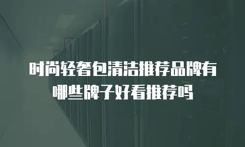 时尚轻奢包清洁推荐品牌有哪些牌子好看推荐吗