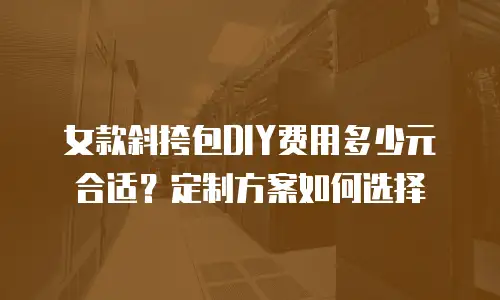 女款斜挎包DIY费用多少元合适？定制方案如何选择