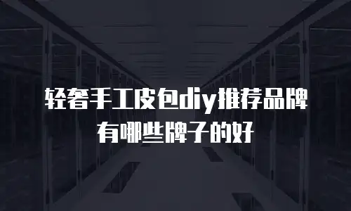 轻奢手工皮包diy推荐品牌有哪些牌子的好