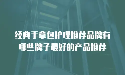 经典手拿包护理推荐品牌有哪些牌子最好的产品推荐