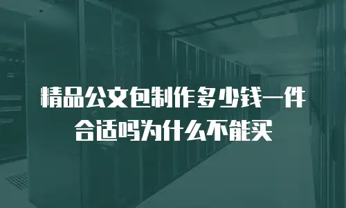 精品公文包制作多少钱一件合适吗为什么不能买