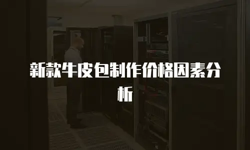 新款牛皮包制作价格因素分析